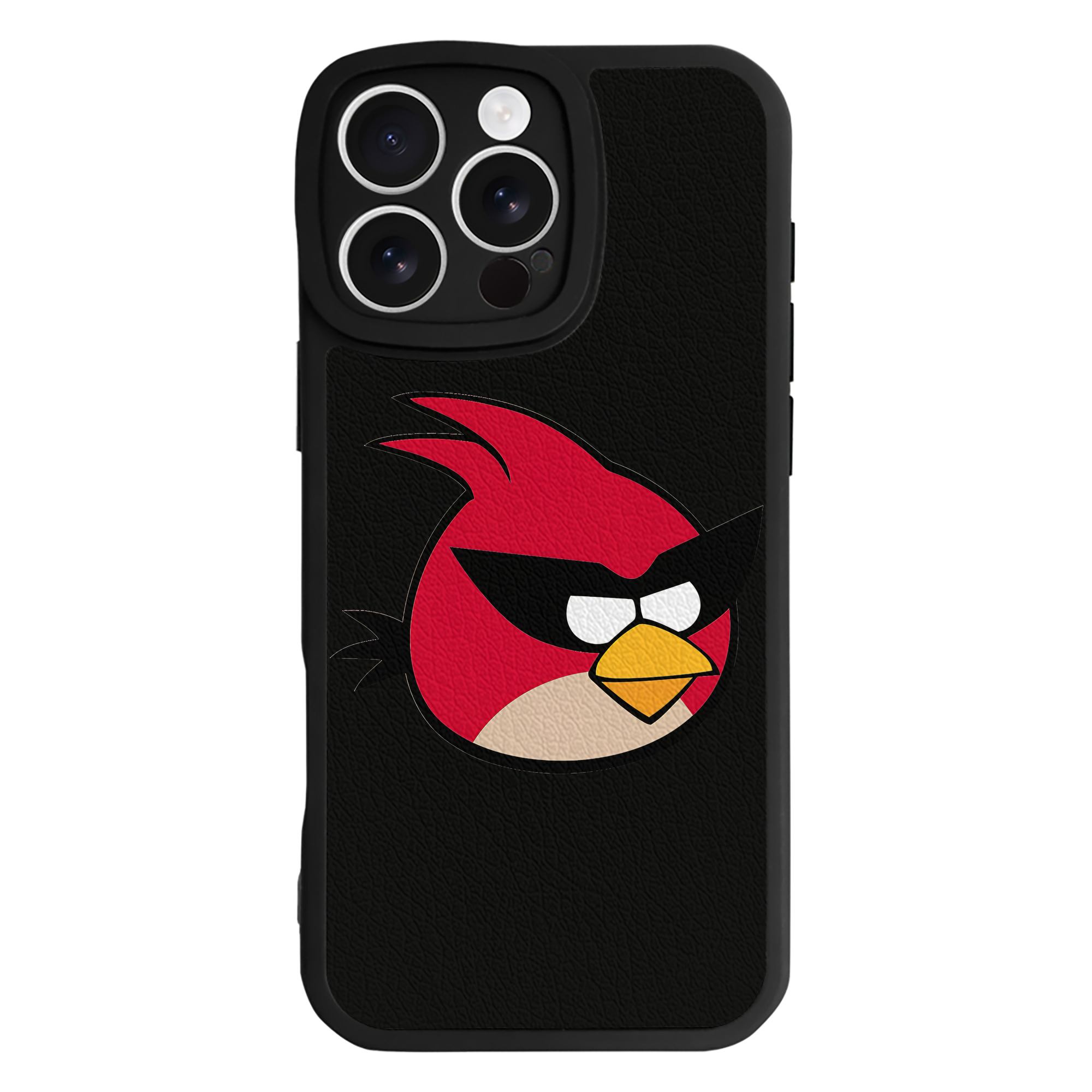 （画像用） Angry Birds アングリーバード 【iPhone 16シリーズ対応】シリコンスマホケース（レザー調） 材質：シリコン